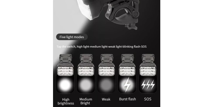10,50€ για ένα 12 LED Ποδηλάτου Επαναφορτιζόμενο με Κόρνα για Ασφάλεια κατά τη Νυχτερινή Ποδηλασία, με παραλαβή από την Idea Hellas και δυνατότητα πανελλαδικής αποστολής στο χώρo σας.Κωδ:.230.17607