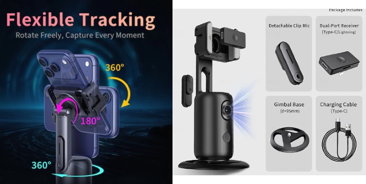  26,90€ για μία Έξυπνη Βάση Κινητού AI 360° Andowl με Αναγνώριση Προσώπου, Αυτόματη Παρακολούθηση & Τηλεχειριστήριο, με παραλαβή από την Idea Hellas και δυνατότητα πανελλαδικής αποστολής στο χώρo σας.Κωδ:230.21690F